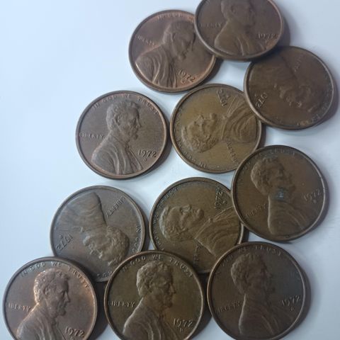 1 cent 1972 D US mynter