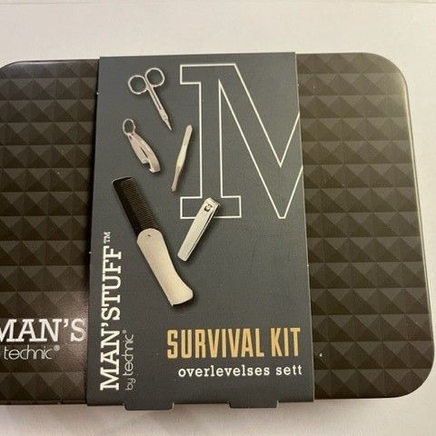 Ubrukt Man'stuff Survival Kit - perfekt julegave :-)