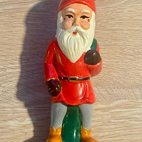 Nydelig gammel retro nisse figur julepynt