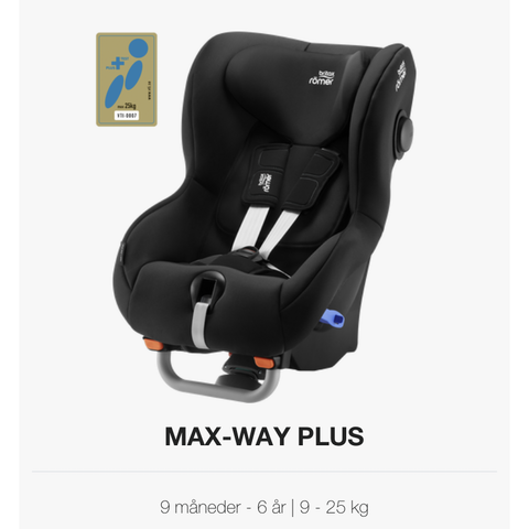 Britax bilstol max-way plus 9-25kg