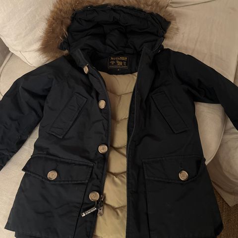 Woolrich dunjakke/vinterjakke/penjakke/parkas i str 6