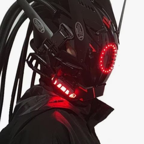 Cyberpunk led maske