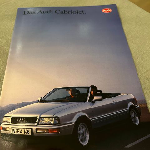 Audi Cabriolet 1992 brosjyre