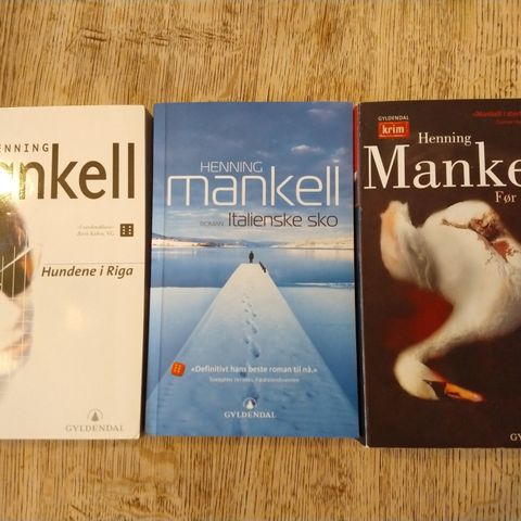 Henning Mankell 3 bøker