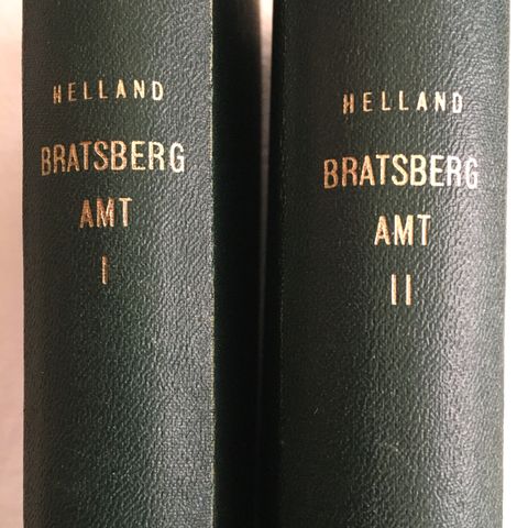 BRATSBERG AMT - komplett - 2 bind fra år 1900