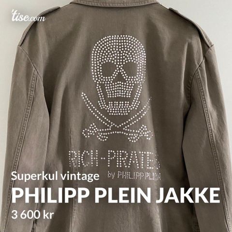 PHILIPP PLEIN jakke - superkul!