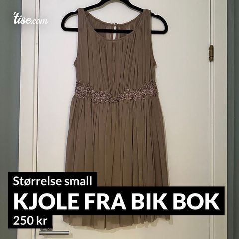 Ubrukt kjole fra Bik Bok (str S)