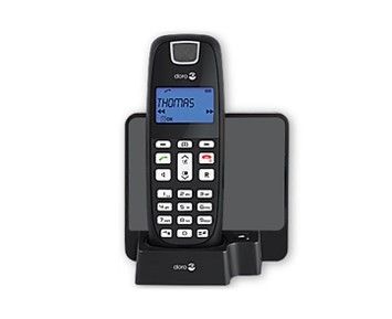 Telefon med nr-visning og høyttaler DORO FORM 20 CORDLESS PHONE BL