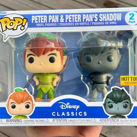 Funko Pop! Peter Pan & Peter Pan's Shadow (2-Pack) | Disney | Excl. to Hot Topic