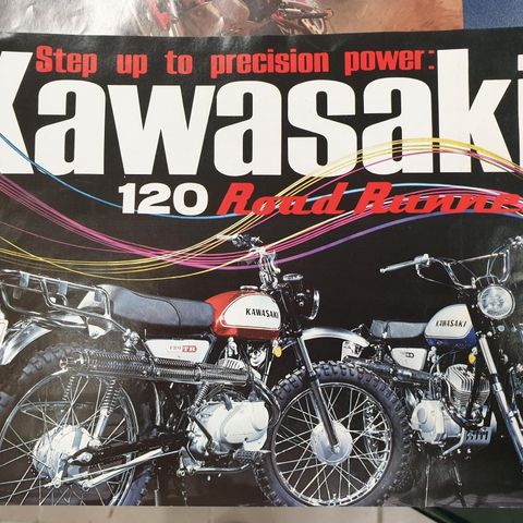 Kawasaki 120 C2 SS C2 TR. Road runner brosjyre