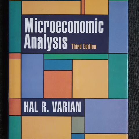 Microeconomic Analysis. Hal R. Varian