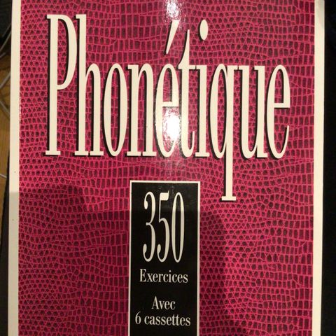 Phonetique 350 exercises. Fra 120 til 90kr