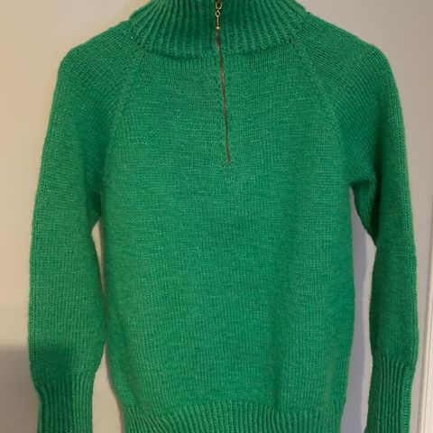 Strikket Zipper Sweater