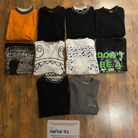 Hypebeast/Designer og Vintage T-Skjorte Sellout!