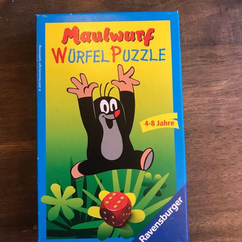 Maulwurf Würfel Puzzle brettspill for barn