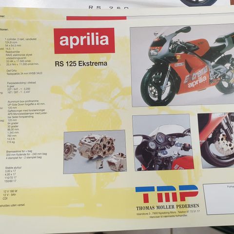 Aprilia RS 125 Ekstrema brosjyre