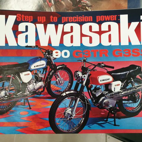 Kawasaki 90 cc  G3 G3TR G3SS brosjyre
