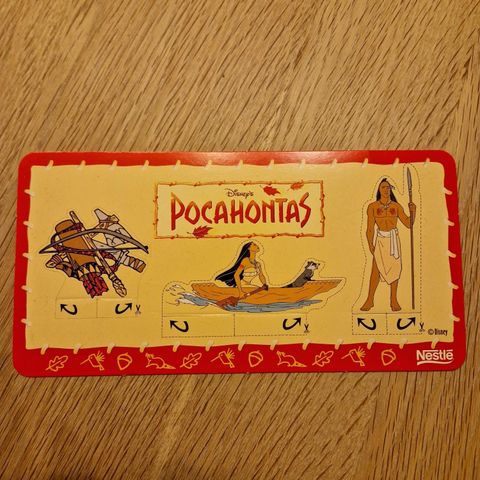 Pocahontas Nestlé Disney Family eldre postkort