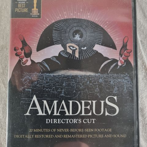 Amadeus Director's Cut DVD norsk tekst