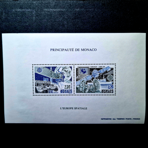 Monaco 1991 - LUKSUS - Romfart frimerker blokk - Yvert kr. 2200,-