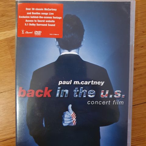 PAUL McCARTNEY "back in the u.s"