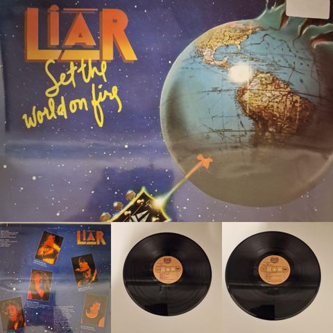 LIAR/SET THE WORLD ON FIRE 1978 - VINTAGE/RETRO LP-VINYL (ALBUM)