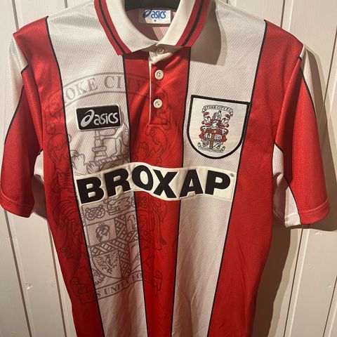 Vintage Stoke 1995-96 fotballdrakt