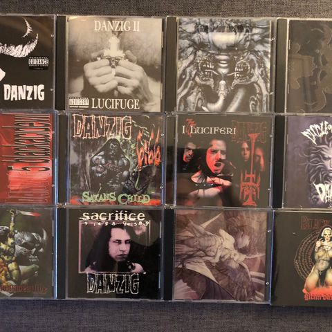 Samhain, The Misfits og Danzig CD bokser og CD-plater til salgs