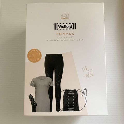 Wolford reise-/treningssett, 4 deler (str. L)