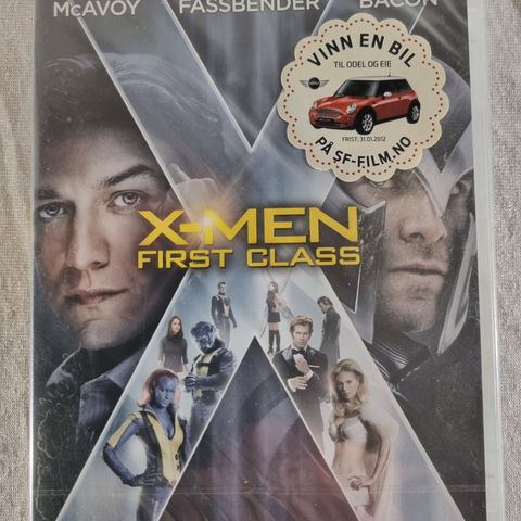 X-Men First Class DVD ny forseglet norsk tekst