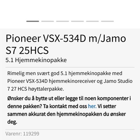 Pioneer 5x85watt og 5.1 sett høytalere
