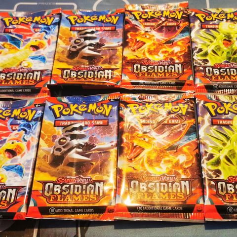 Pokemon kort - Obsidian Flames art sett booster pack (Sealed)