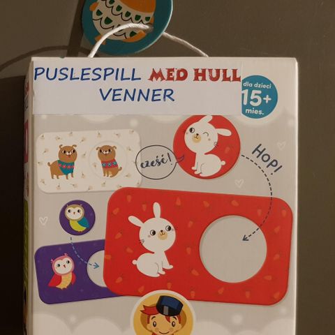 Puslespill med hull "Venner" fra 15mnd+