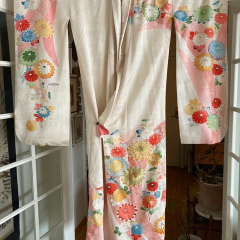 Nydelig Japansk kimono i 100% silke