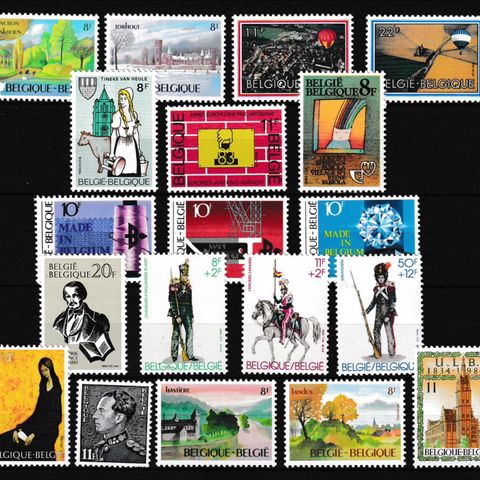 Belgia 1983-4 - Lot postfriske merker  (B58)