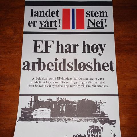 Nei til EF plakater