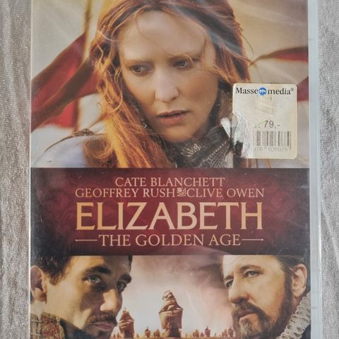 Elisabeth the Golden Age DVD ny forseglet norsk tekst