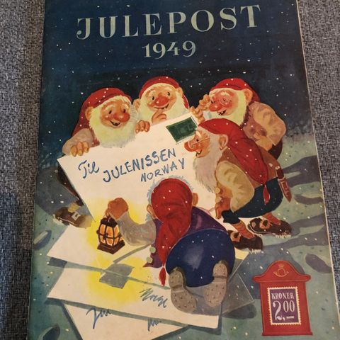 Julepost 1949 gammelt magasin avis, julehefte