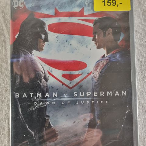 Batman v Superman DVD ny forseglet norsk tekst