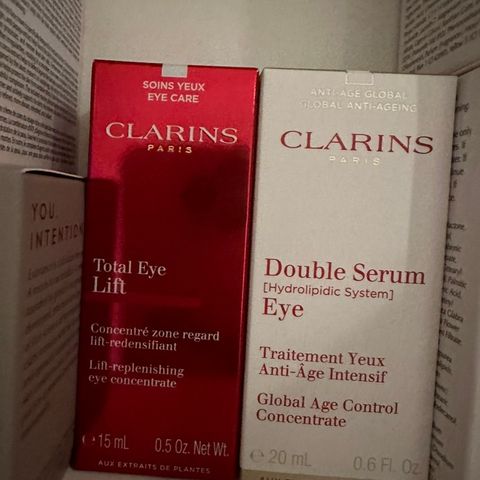 clarings eye lift og serum nytt