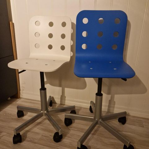 2 stk Ikea kontorstoler til barn