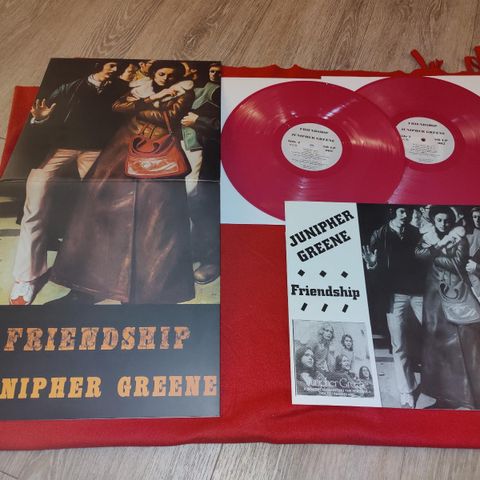 !!! JUNIPHER GREEN -"2LP RØD VINYL KUN 250 LIMITED ALDRI SPILT !!!