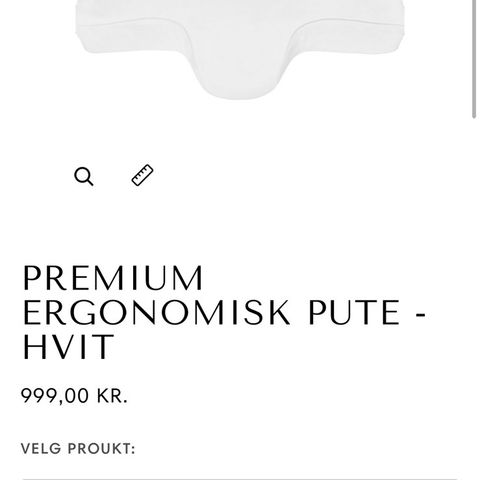 Ergonomisk pute