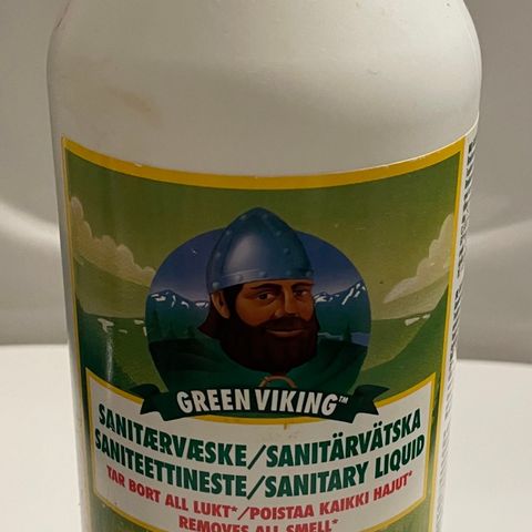 Green viking Sanitærvæske med duft av sitron 800 ml selges til h.b.