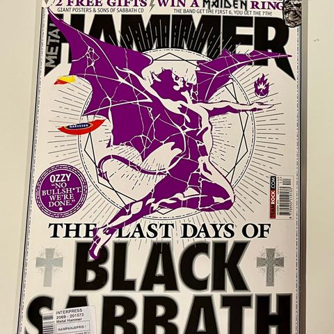 Metal Hammer musikkblad Black Sabbath spesial, 2 stk.