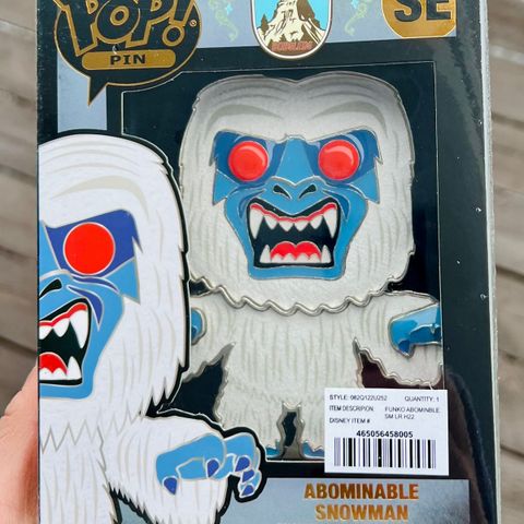 Funko Pop! Pin: Abominable Snowman (Disney Store Exclusive) (SE)