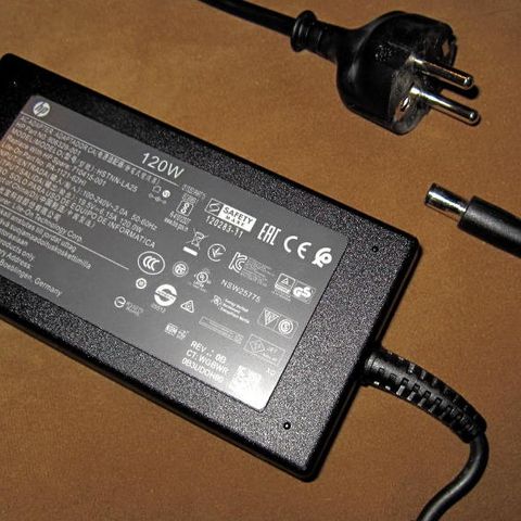 HP 120 watt lader for laptop