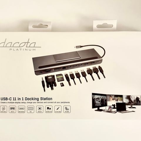 Dacota Platinum 11-in-1 USB-C 100W dokkingstasjon