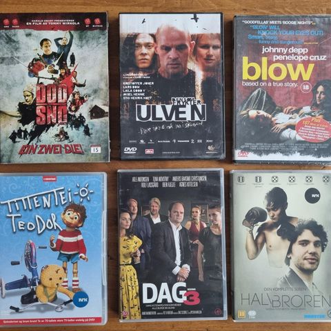 Diverse DVDer til salgs