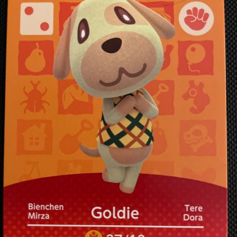 Animal Crossing Amiibo card 317 Goldie